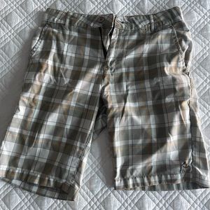 Rusty brand men’s plaid shorts
